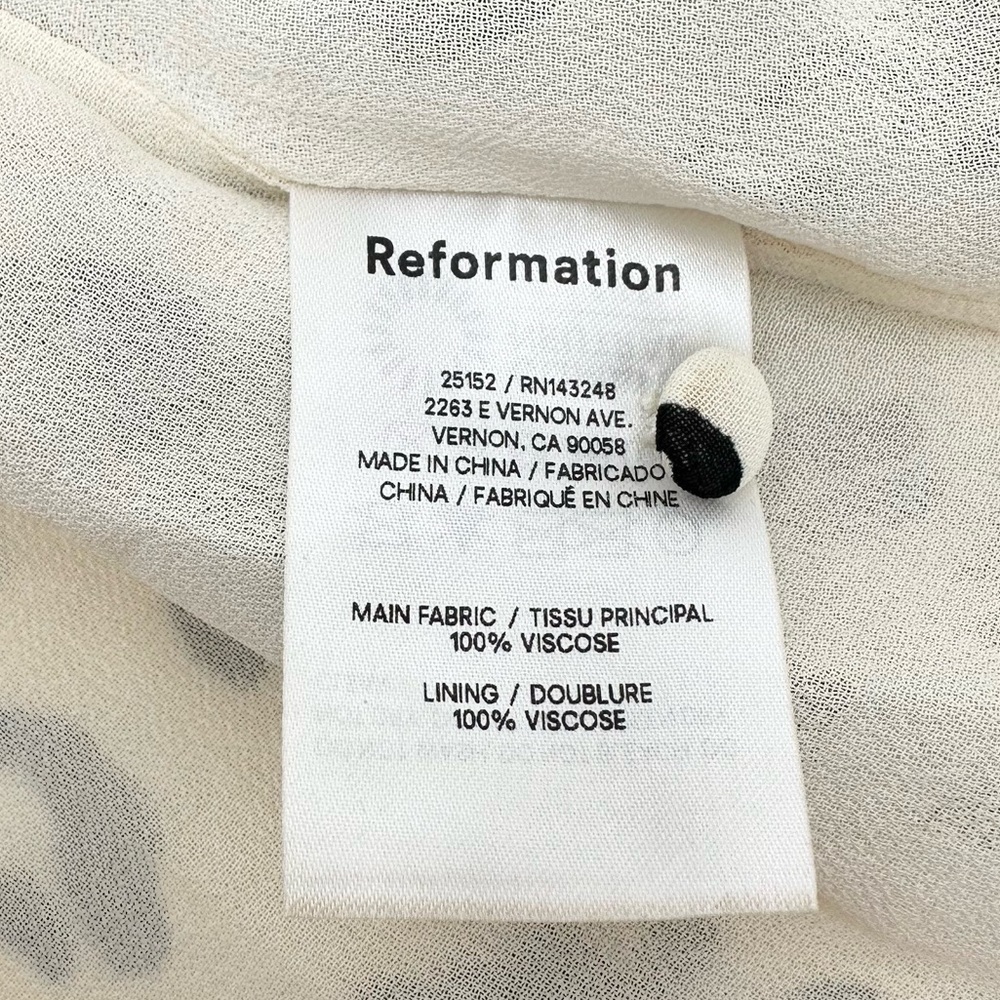 Reformation Doutzen Dress- Snow leopard print - Picture 10 of 16